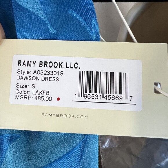 NWT Ramy Brook Blue Dawson Floral Blouson Mini Dress $485 - Picture 12 of 14